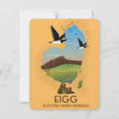 Eigg Scottish Inner Hebrides Karte (Rückseite)