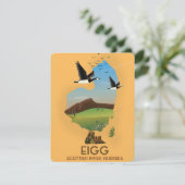 Eigg Scottish Inner Hebrides Karte (Stehend Vorderseite)