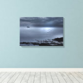 Eigg von Camusdarrach Beach  Leinwanddruck (Insitu (Holzboden))
