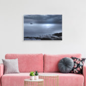 Eigg von Camusdarrach Beach  Leinwanddruck (Insitu (Wohnzimmer))