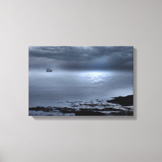 Eigg von Camusdarrach Beach Leinwanddruck