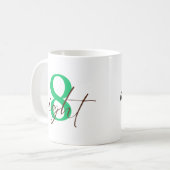 Eight 8 Year Anniversary with Personalization Kaffeetasse (Vorderseite Links)