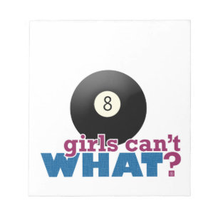 Eight Ball Mädchen Notizblock