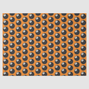 Eight Ball Y2K Snooker 90s Orange Seidenpapier