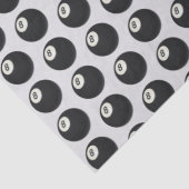 Eight Ball Y2K Snooker Black and White Seidenpapier (Detail)