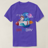 Eight Birthday Little Space Lover Boy 8 Years Astr T-Shirt (Design vorne)