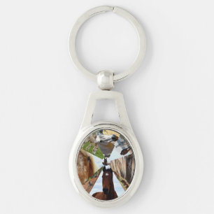 Eight Horse Triangles, Metal Keyring Schlüsselanhänger