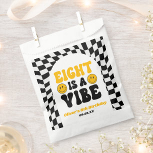 Eight Is A Vibe Retro Achter 8. Geburtstagsfeier Geschenktütchen