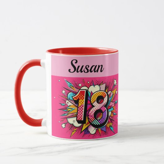 Eighteenth Birthday Mug Tasse (Links)
