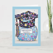 Eighth Grade Graduation Mostly Blue Karte (Vorderseite)