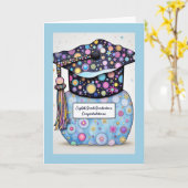 Eighth Grade Graduation Mostly Blue Karte (Gelbe Blume)