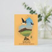 Eigtish Inner Hebrides Map Postkarte (Stehend Vorderseite)