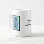 Eihwaz Rune Tasse - Ausdauer! (Vorderseite Links)