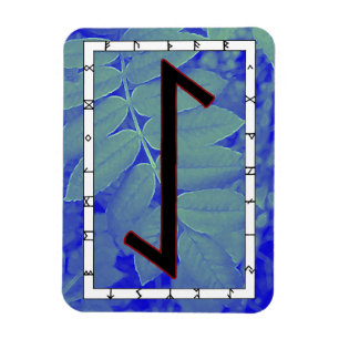 Eihwaz Viking Rune Magnet - Zentrierte Ausdauer!