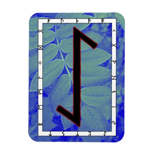 Eihwaz Viking Rune Magnet - Zentrierte Ausdauer! (Vertikal)