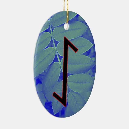 Eihwaz Viking Rune Weihnachten Ornament - Zentrum (Rechts)