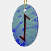 Eihwaz Viking Rune Weihnachten Ornament - Zentrum (Links)