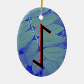 Eihwaz Viking Rune Weihnachten Ornament - Zentrum (Vorne)