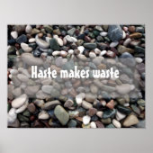 Eile mit Weile Motivationsposter Poster (Vorne)