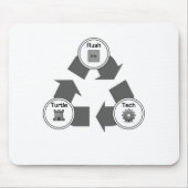 Eile/Schildkröte/Technologie Mousepad (Vorne)