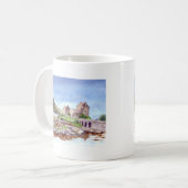 Eilean Donan Burg Wasserfarbene Malereien Kaffeetasse (Vorderseite Links)