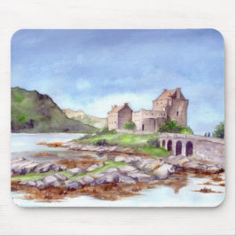 Eilean Donan Burg Wasserfarbene Malereien Mousepad
