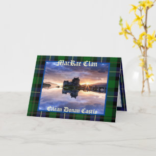Eilean Donan Castle - Grußkarte des MacRae Clans Karte