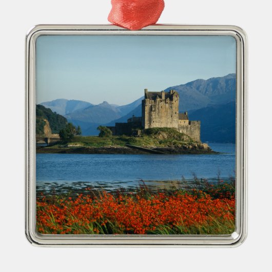 Eilean Donan Castle, Highlands, Schottland 3 Silbernes Ornament (Vorne)