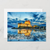 Eilean Donan Castle, Highlands, Scotland Postkarte (Vorne/Hinten)