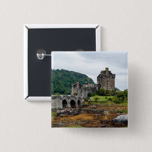 Eilean Donan Castle, Loch Duich - Schottland, UK Button (Vorne & Hinten)