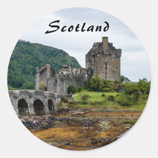 Eilean Donan Castle, Loch Duich - Schottland, UK Runder Aufkleber (Vorderseite)