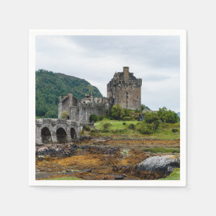 Eilean Donan Castle, Loch Duich - Schottland, UK Serviette
