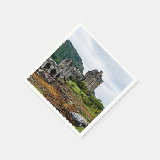 Eilean Donan Castle, Loch Duich - Schottland, UK Serviette (Ecke)