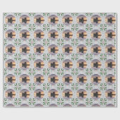 Eilean Donan Castle MacKenzie, MacRae Clans Xmas Geschenkpapier (Flach)