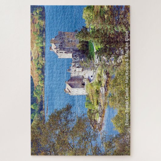Eilean Donan Castle-Schotten MacKenzie & MacRae Cl Puzzle (Vertikal)