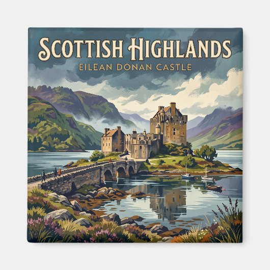 Eilean Donan Castle Schottland Magnet (Vorne)