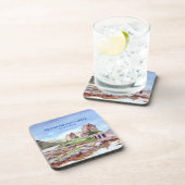 Eilean Donan Castle Scotland Aquarellmalerei Getränkeuntersetzer (Rechte Seite)