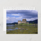 Eilean Donan Castle Scotland Postkarte (Vorne/Hinten)
