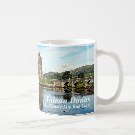 Eilean Donan - MacKenzie/MacRae Clans Kaffeetasse (Rechts)
