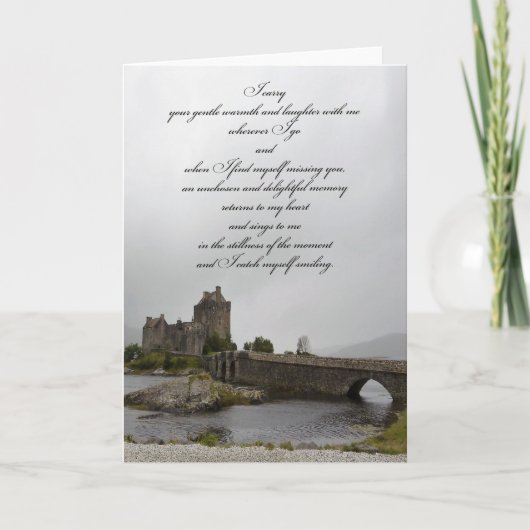 Eilean Donan Schloss, das an Sie denkt, kardieren Karte (Vorderseite)