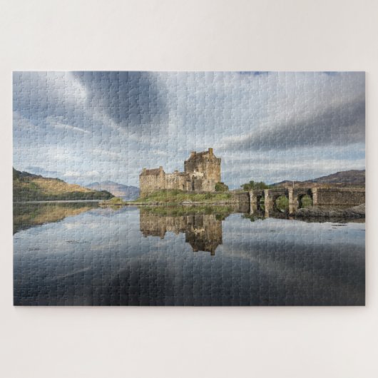 Eilean Donan Schloss mit Reflexion in Schottland Puzzle (Horizontal)