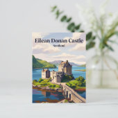 Eilean Donan Schloss Schottland Postkarte (Stehend Vorderseite)