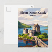 Eilean Donan Schloss Schottland Postkarte (Vorne/Hinten)