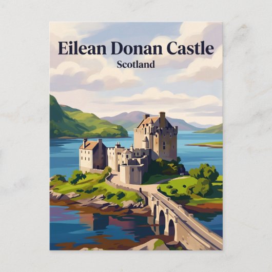 Eilean Donan Schloss Schottland Postkarte (Vorderseite)