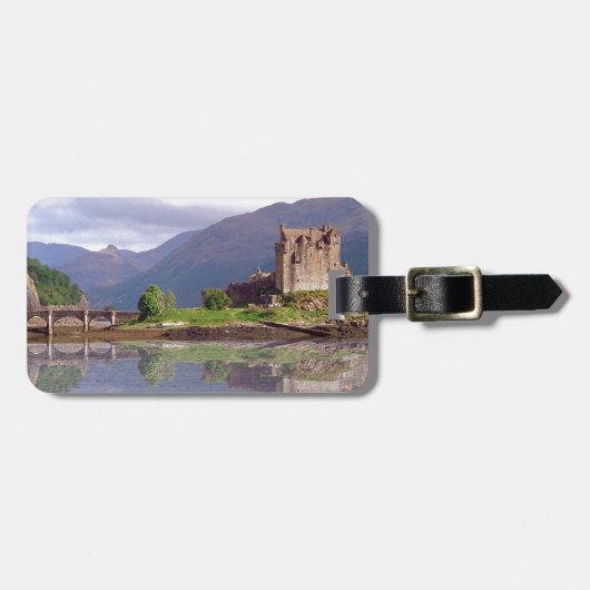 Eilean Donan Schlossreflexion Gepäckanhänger (Vorderseite horizontal)