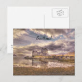 Eilean Donan sky, Schottland Postkarte (Vorne/Hinten)