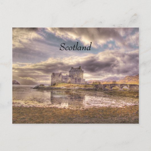 Eilean Donan sky, Schottland Postkarte (Vorderseite)