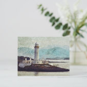 Eilean Musdile Lighthouse Postkarte (Stehend Vorderseite)