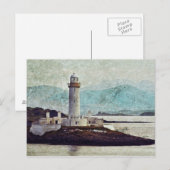 Eilean Musdile Lighthouse Postkarte (Vorne/Hinten)