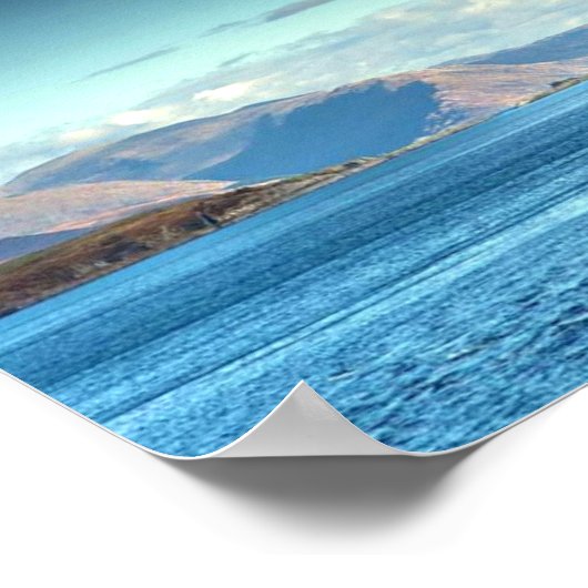 Eilean Musdile Lighthouse Schottland Landschaftlic Poster (Ecke)